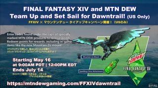 Final Fantasy XIV Mountain Dew collab