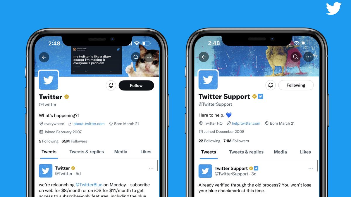 'Twitter Blue for Business' ties affiliates to companies with tiny badges