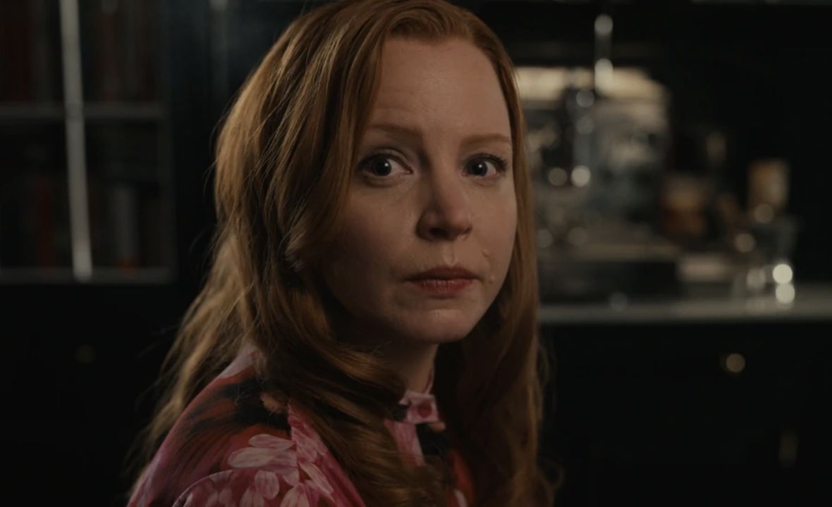 Lauren Ambrose looking concerned in Servant