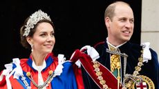 Catherine, Princess of Wales and Prince William, Prince of Wales on the balcony of Buckingham Palace following the Coronation of King Charles III and Queen Camilla on May 06, 2023 