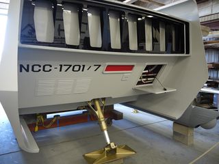 This rear view of the fully restored Galileo shuttlecraft offers a glimpse at the extreme detail put into reviving the original look of the