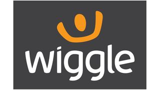 The Wiggle logo, white text on a grey background with an orange logo above that looks like a person holding their arms up