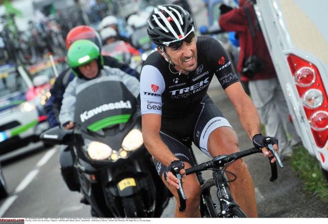 Fabian Cancellara (Trek) digs deep