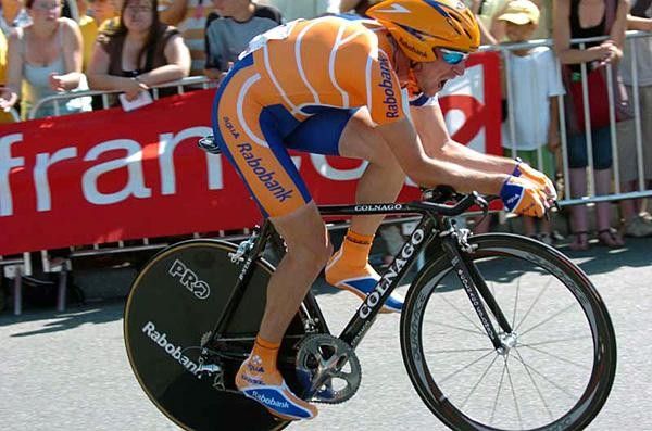 Denis Menchov (Rabobank) breathes deep