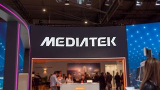 The Mediatek logo at MWC 2024
