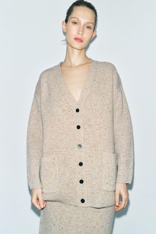 100% Wool Oversize Cardigan