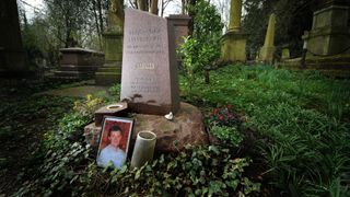 The grave of Alexander Litvinenko at Highgate Cemetery