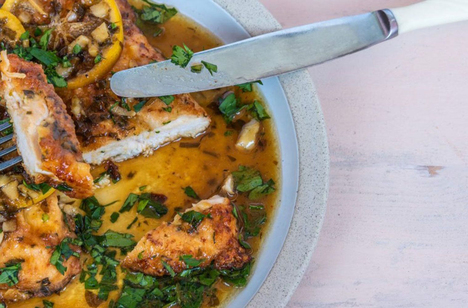 Chicken breast with lemon and tarragon sauce recipe