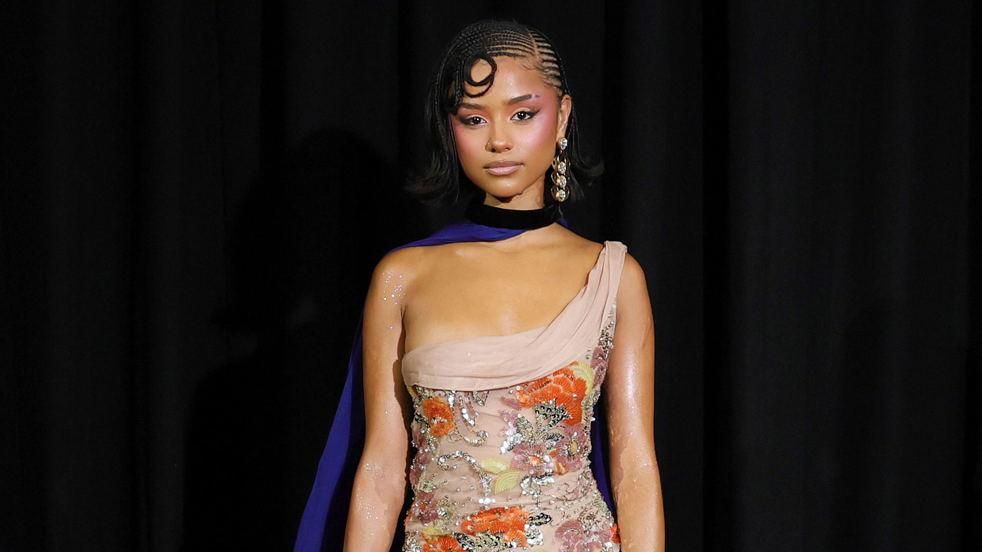 Tyla attends the Valentino couture show in Paris