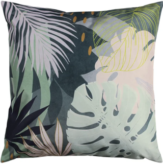 Cushion covered in palm prints