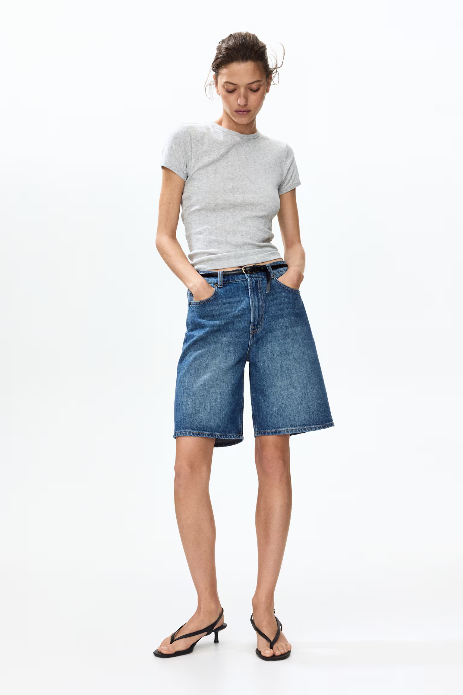 H&amp;amp;M, Denim Bermuda Shorts