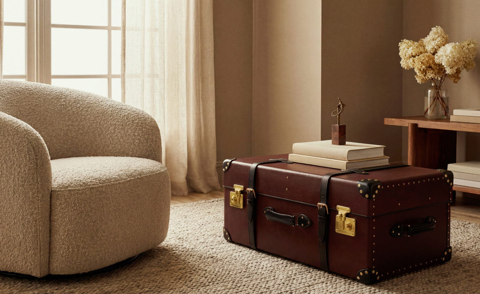 globe-trotter steamer home trunk launch