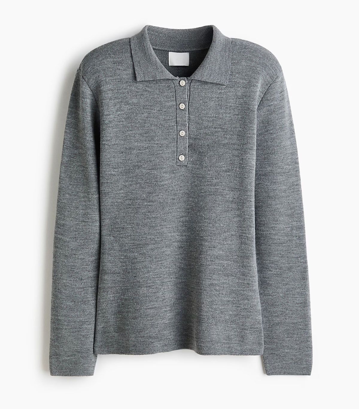 H&M, Shoulder-Pad Polo Sweater
