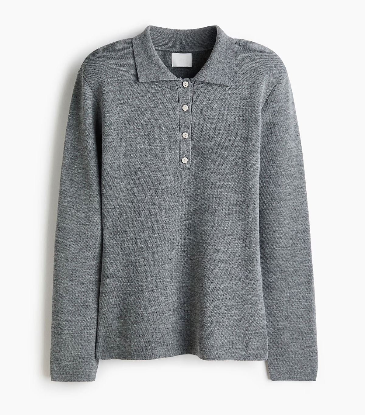 H&amp;amp;M, Shoulder-Pad Polo Sweater