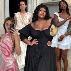 Women in various summer dresses