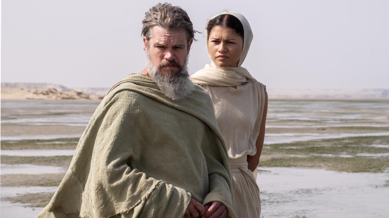 Matt Damon and Zendaya in Christopher Nolan's The Odyssey.