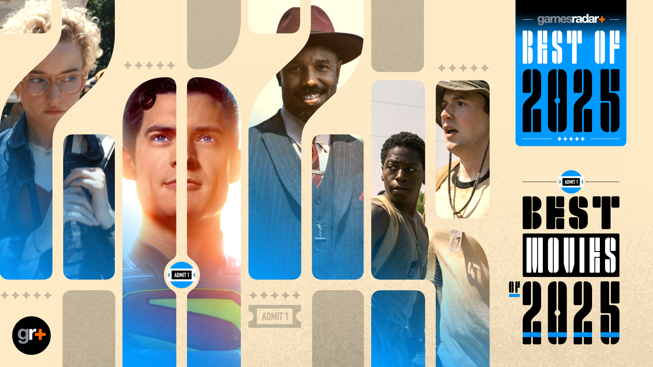 Year in Review: The Best of 2025 main listing image for Best Movies of 2025 featuring images from Weapons, Superman, Sinners, and The Long Walk