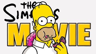 Homer Simpson on the poster for The Simpsons Movie