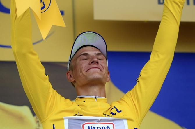 Marcel Kittel (Argos-Shimano) is the first yellow jersey wearer of the race