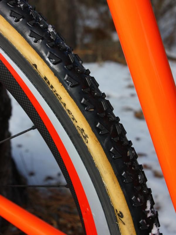Dugast Rhino tires are one of the top choices for sloppy conditions on account of their aggressive tread design with 3mm-tall knobs.