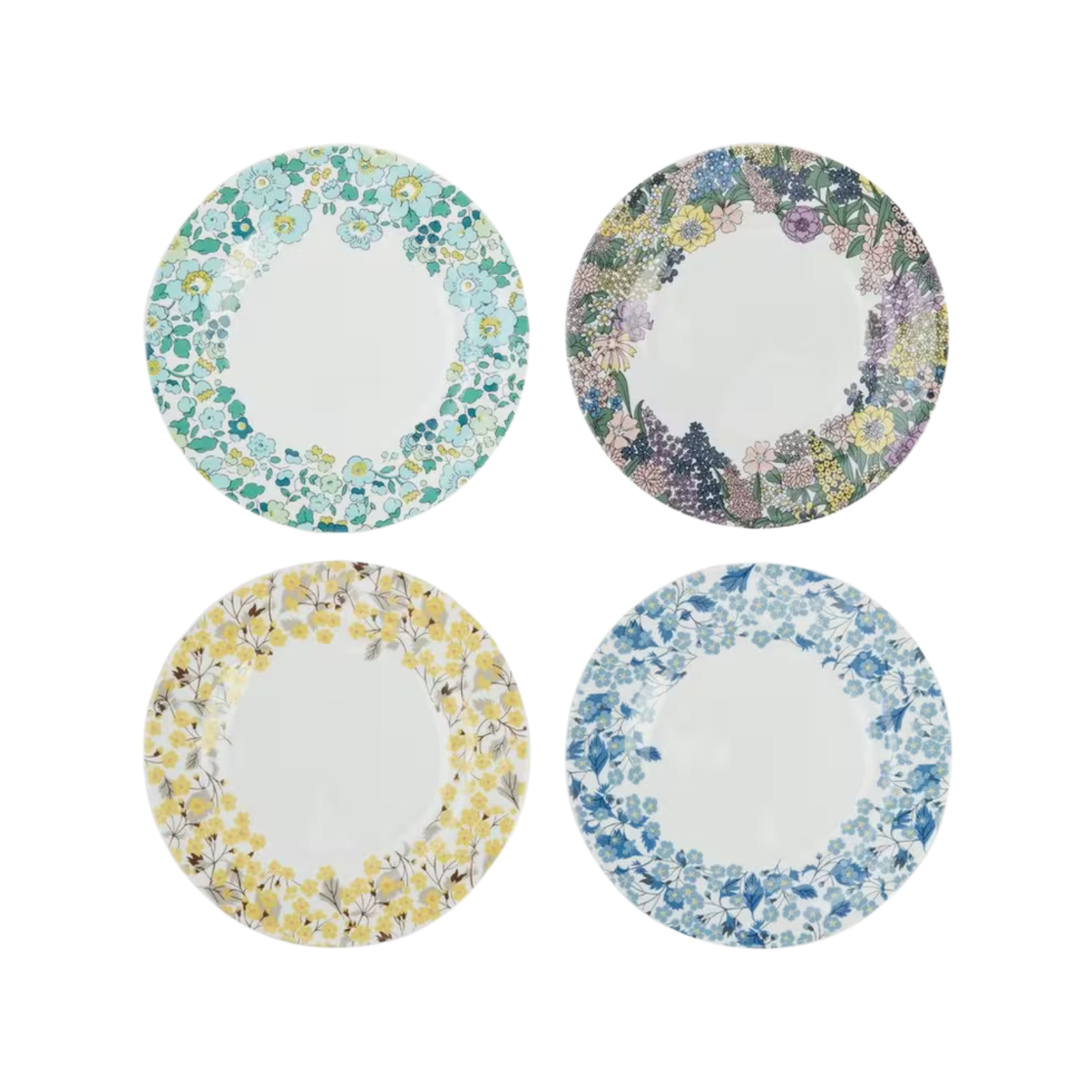 Liberty London, Floral dessert plates set of four