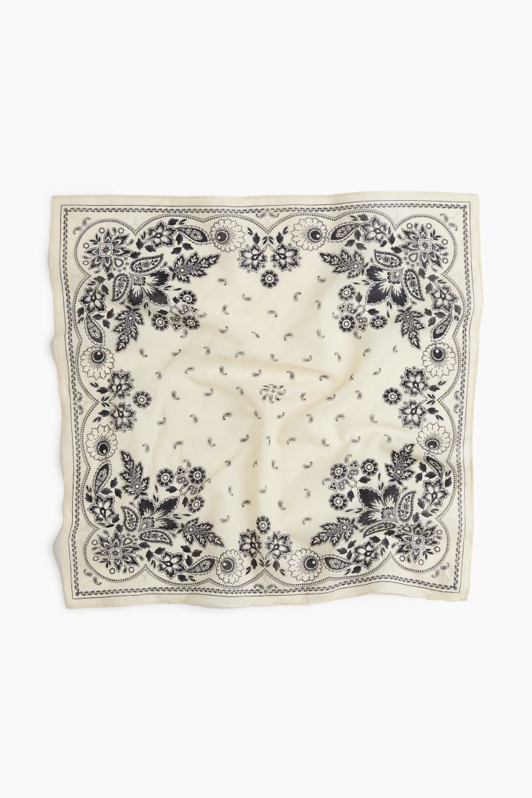 Patterned Cotton Scarf