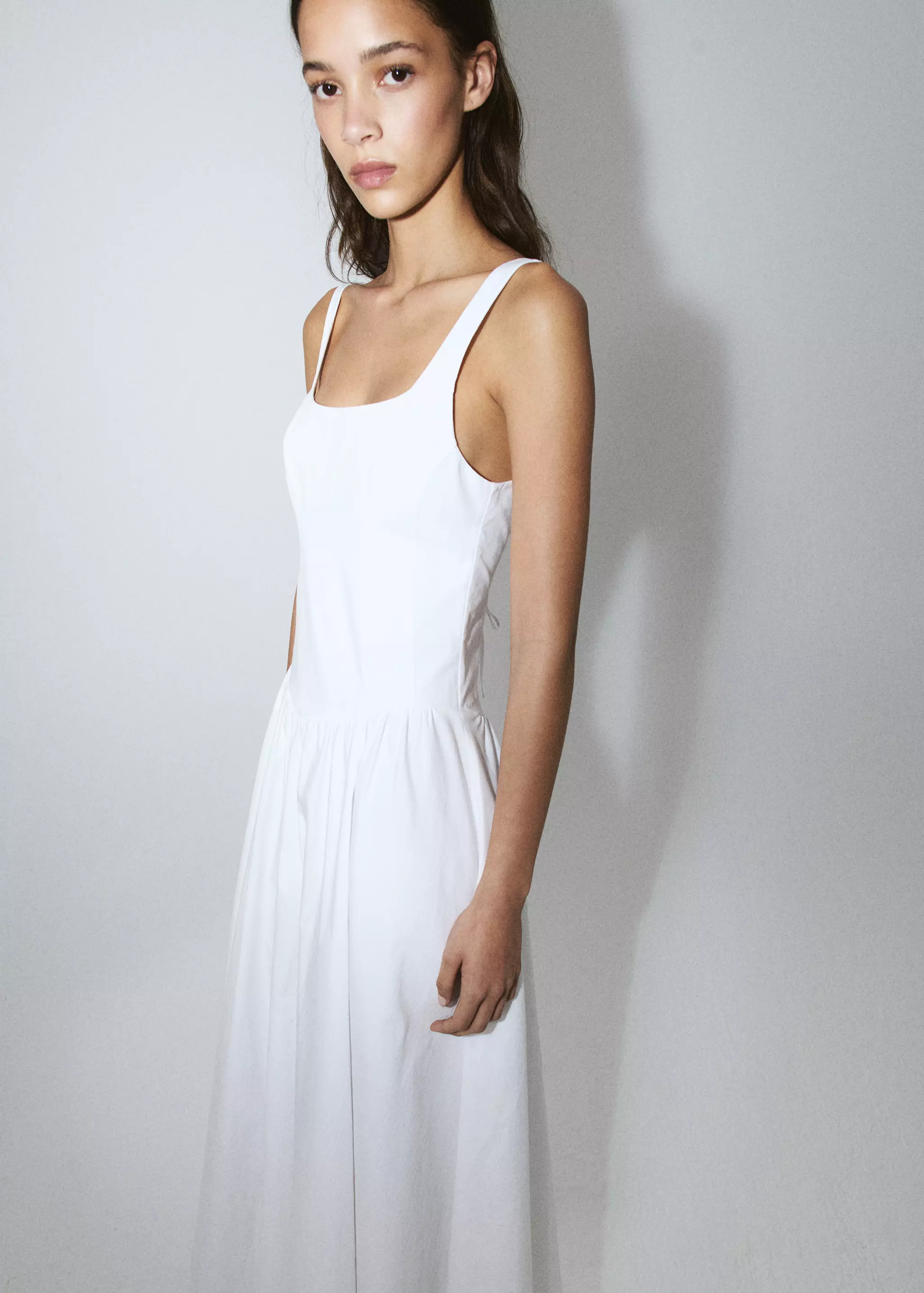 A-Line Dress With an Open Back - Women | Mango United Kingdom