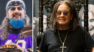 Mike Portnoy onstage in 2025, and Ozzy Osbourne in 2022