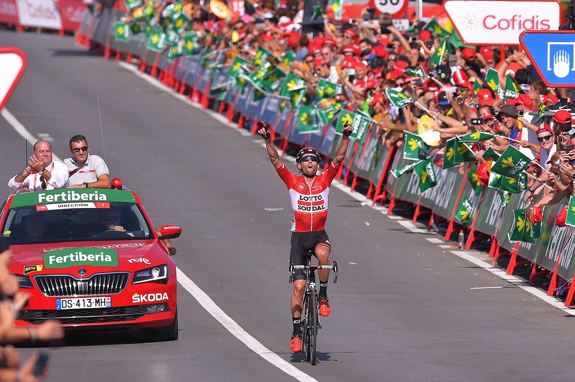 Tomasz Marczynski wins stage 12 of the Vuelta a Espa&ntilde;a.