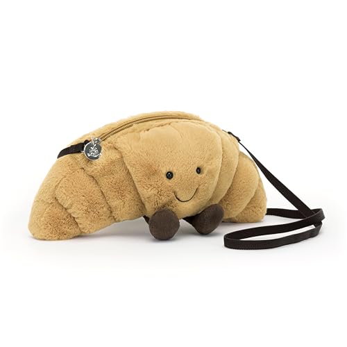 Jellycat Amuseables Croissant Plush Bag, 10.5 Inches - Crossbody &amp;amp; Shoulder Purse - Fun &amp;amp; Unique Handbag