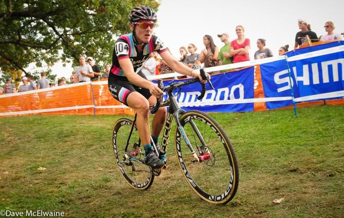 Gabby Durrin (Rapha Focus) was part of the chasers today