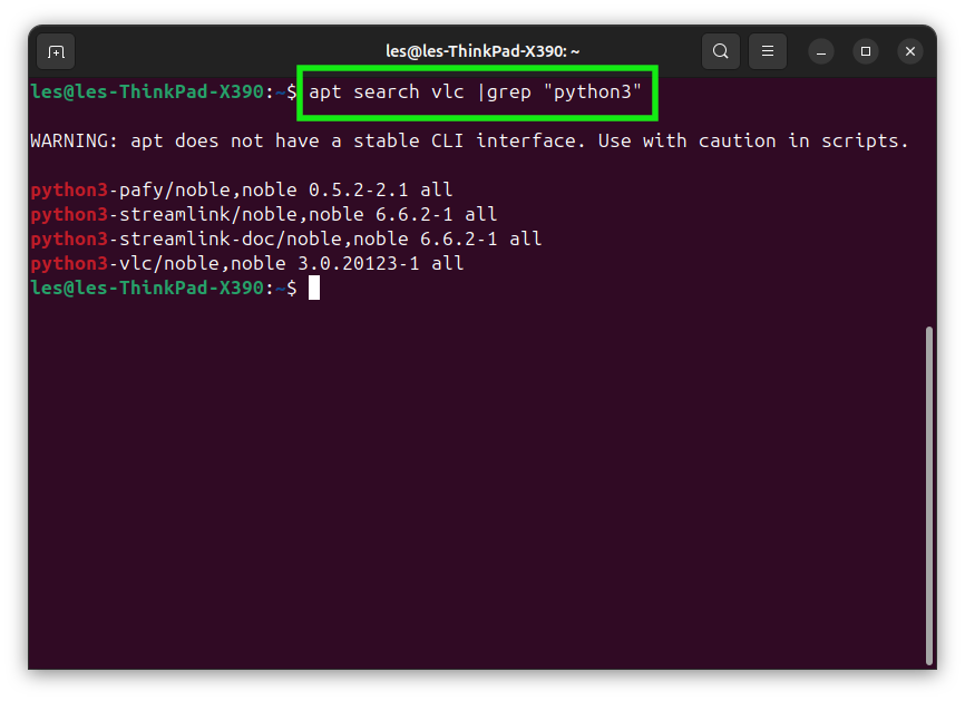Linux terminal