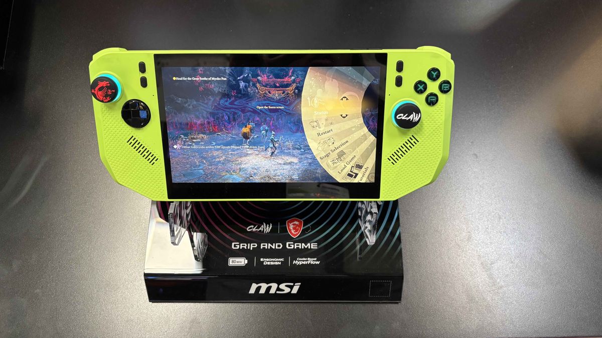 I tried the new MSI Claw A8 at Gamescom 2025 and AMD’s Z2 Extreme chip was nothing but an extreme let down