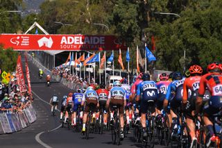 Riders at the 2019 Down Under Classic in Adelaide, South Australia, which in 2020 will host the final round of the National Crit Series during the Tour Down Under