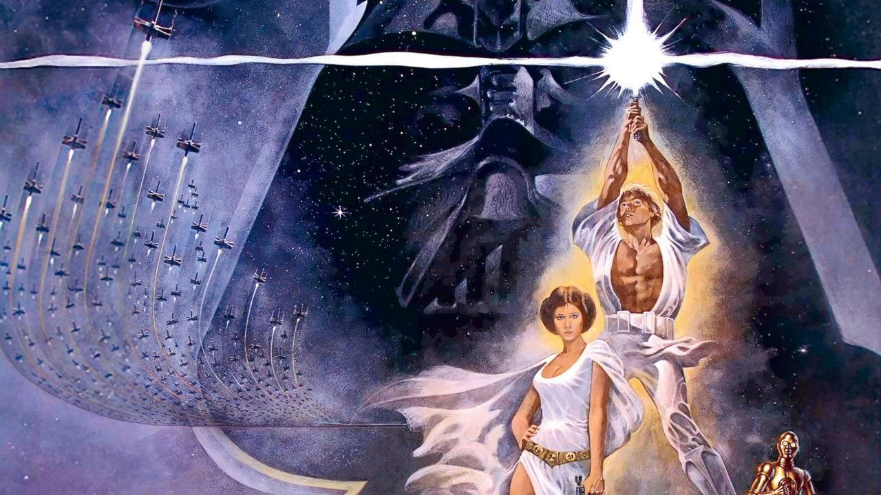 A slice of a space fantasy movie poster