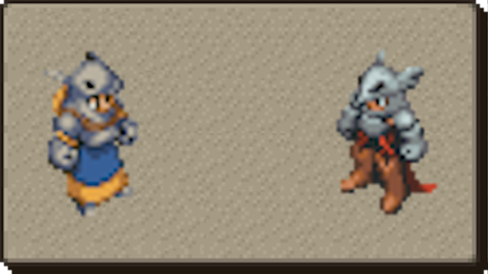 fft job sprite art on beige background