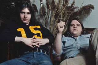 Jim Steinman posed together with singer Meat Loaf in USA, March 1978