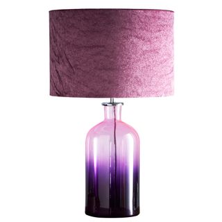 pink striking lamp with white background