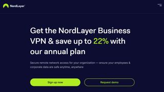Website screenshot for NordLayer