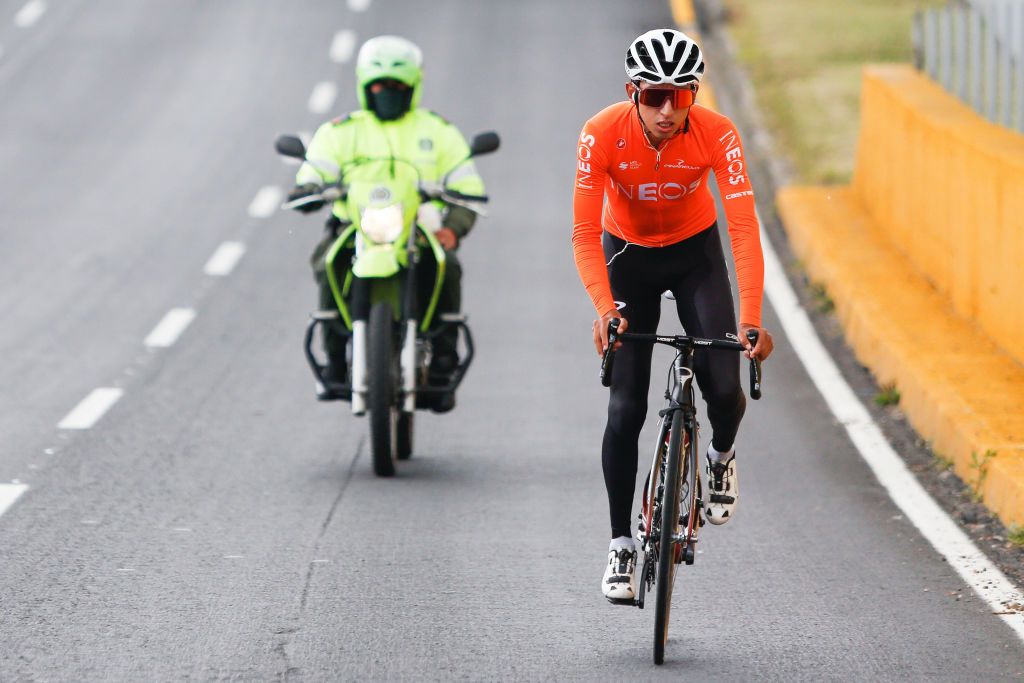 Egan Bernal training in Colombia