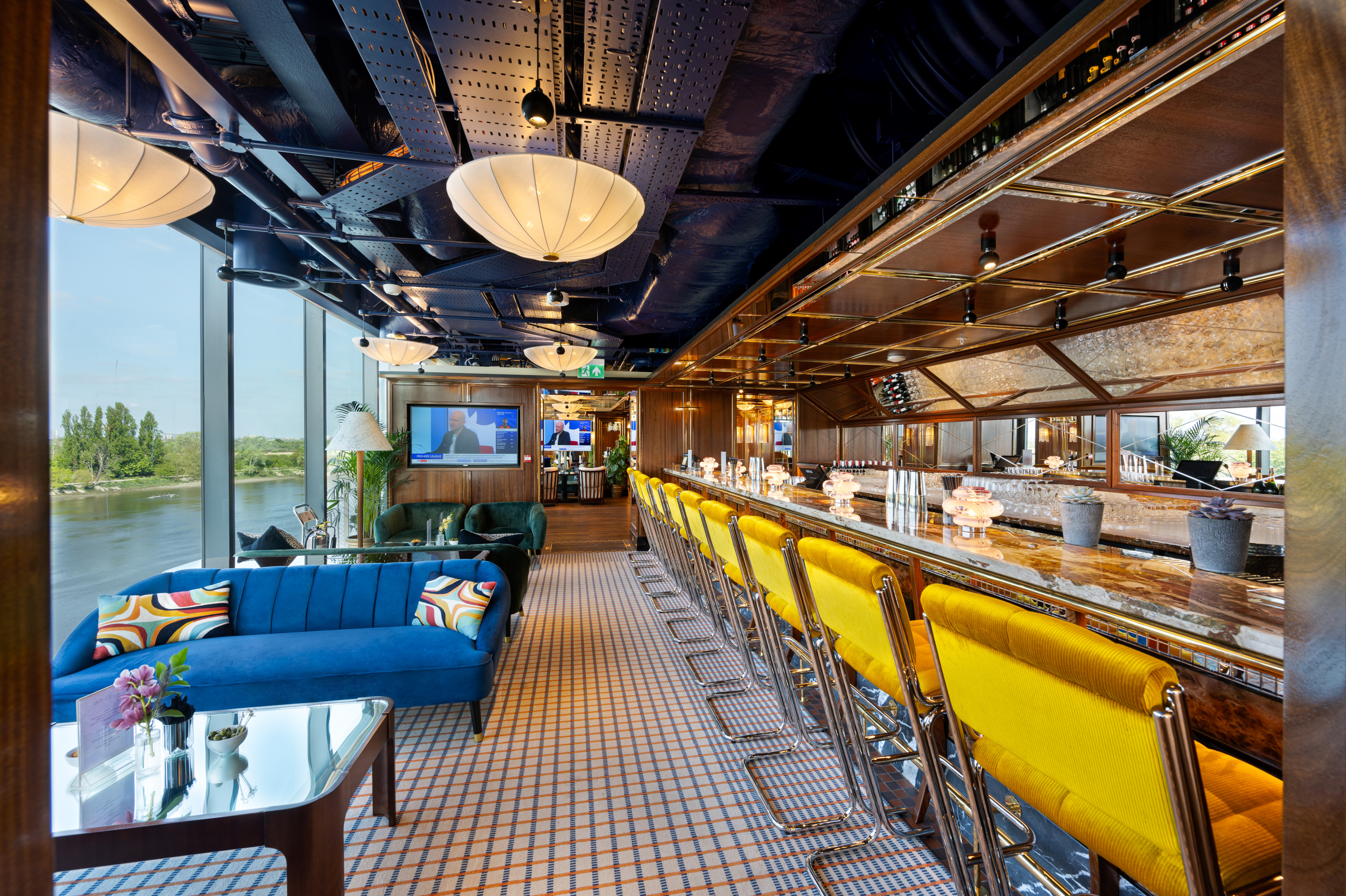 The Riverside Stand features interiors by Stuart Forbes Associates