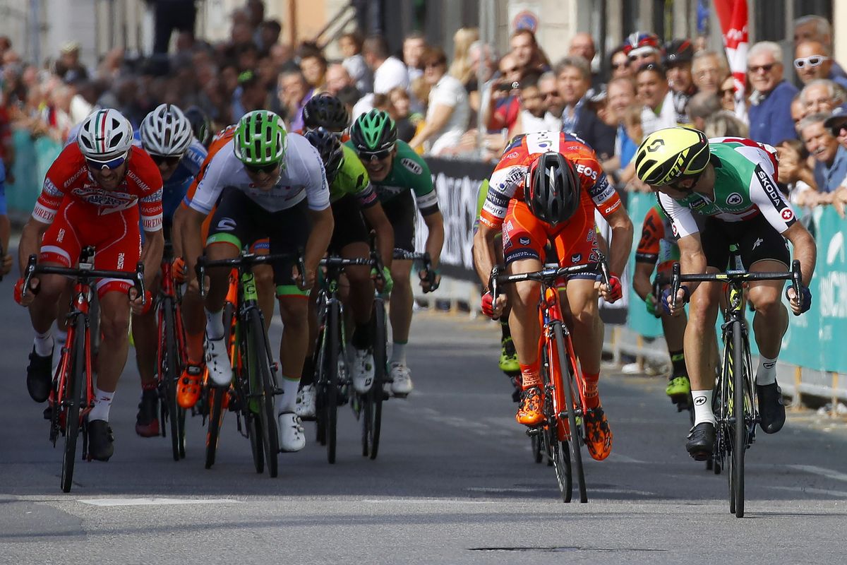 Michael Albasini (Switzerland) wins the Coppa Agostoni