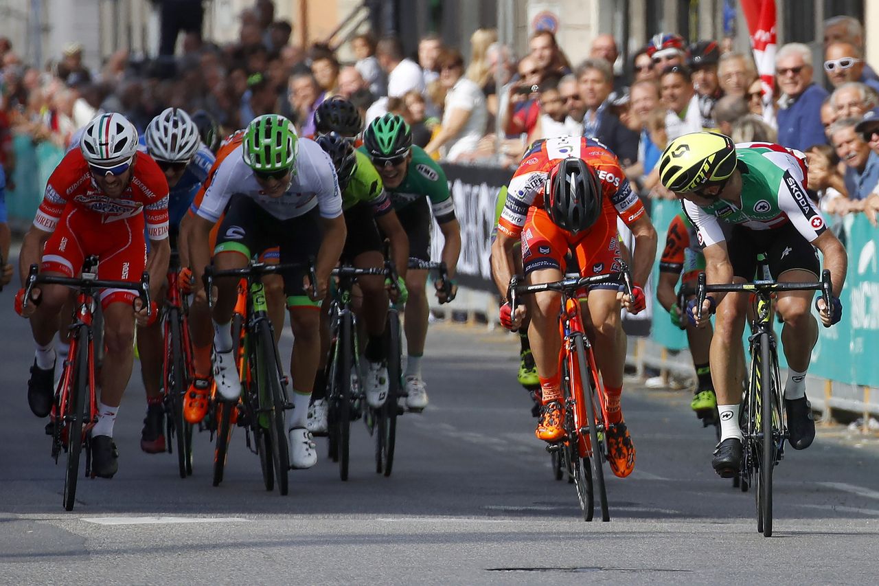 Michael Albasini (Switzerland) wins the Coppa Agostoni