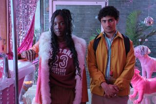 Dead Hot on Prime Video stars Vivian Oparah and Bilal Hasna as friends Jess and Elliot.