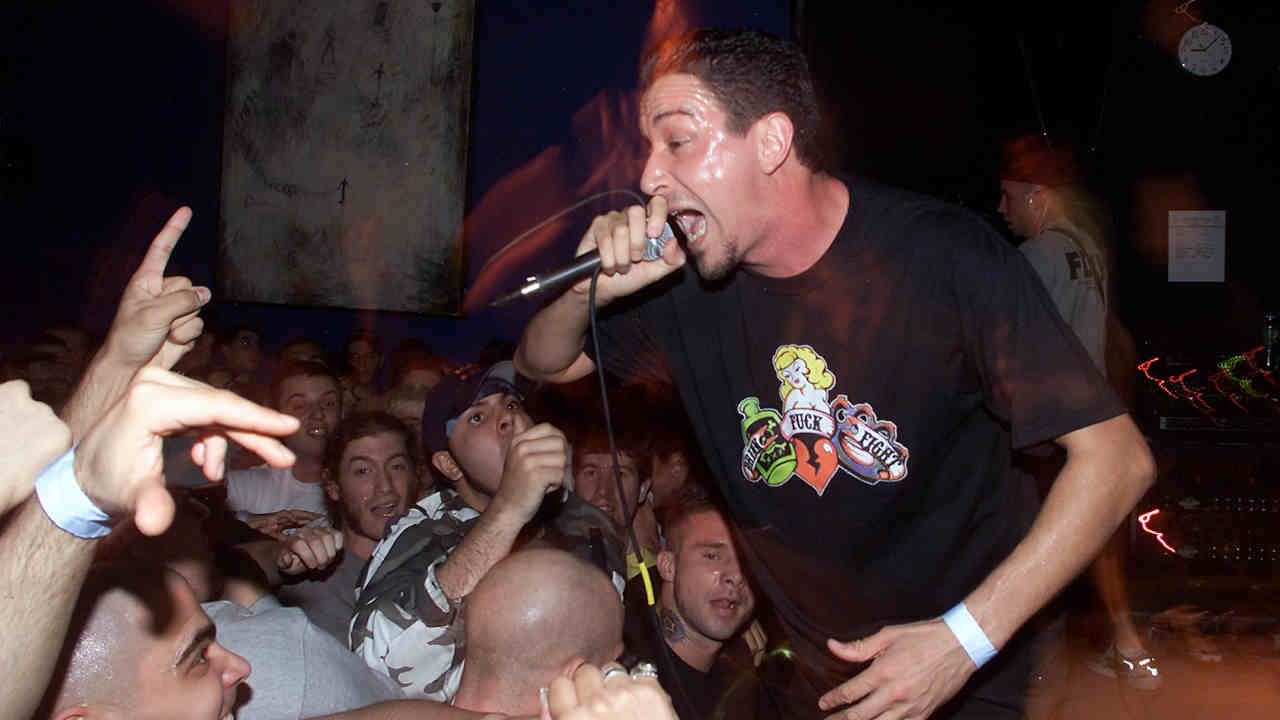 Sick Of It All&amp;rsquo;s Lou Koller performing onstage