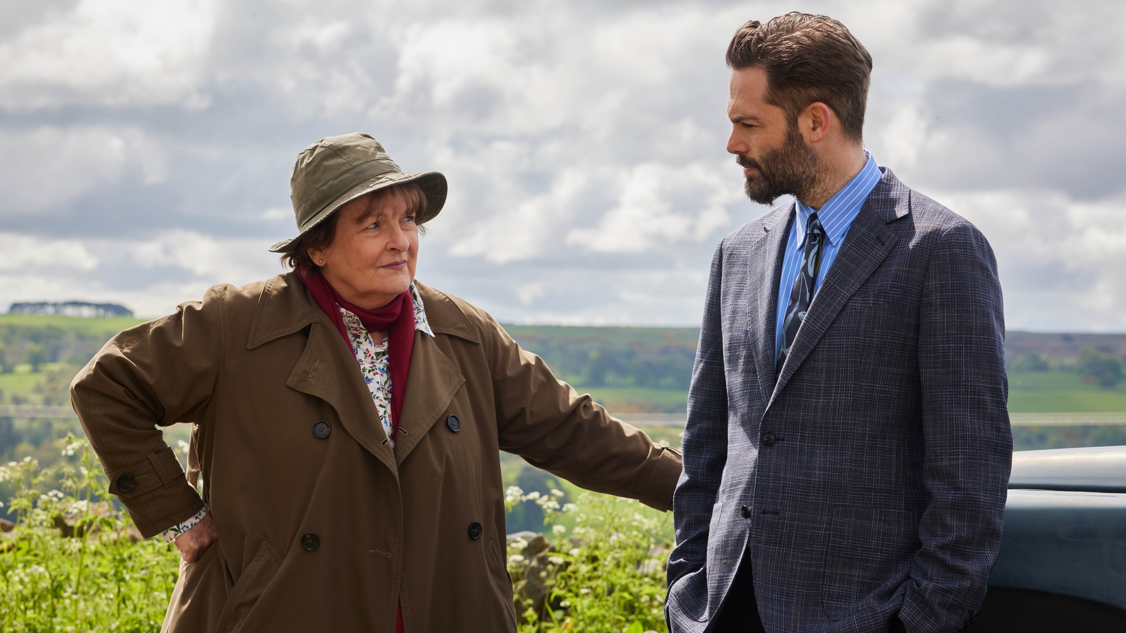 BRENDA BLETHYN as DCI Vera Stanhope and DAVID LEON as DI Joe Ashworth