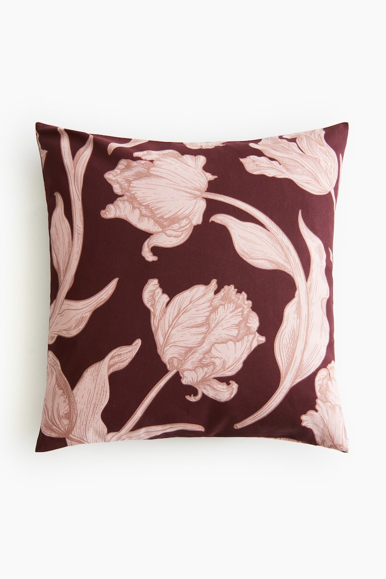Patterned Cotton Cushion Cover