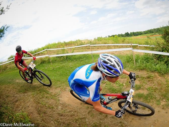 Georgia Gould (Luna Pro Team) attempting to make up for a poor start
