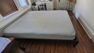 Casper Original mattress set up in the reviewer's bedroom