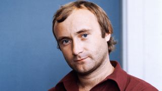 Portrait taken on September 13, 1982 shows British singer and drummer Phil Collins. Phil Collins combined his career as a drummer and singer with the band Genesis and a successful solo career.